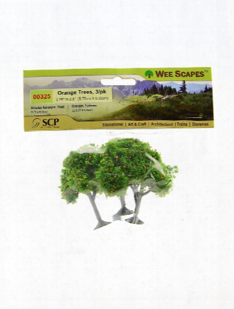 Architectural Model Trees Blossoming Cherry Trees 2 1 4 In. - 2 1 2 In. Pack Of 3