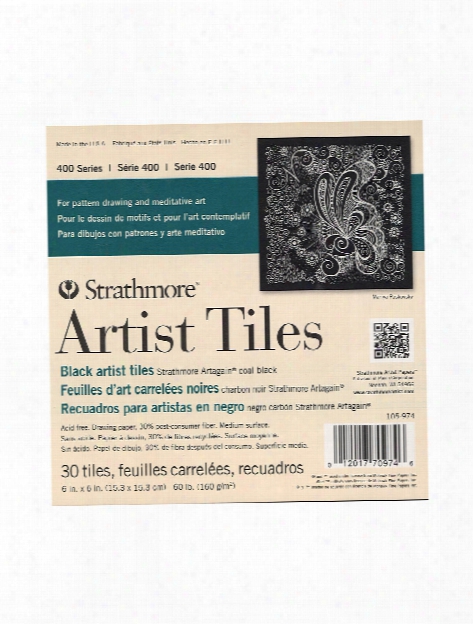 Artist Tiles Bristol Vellum Pack Of 20 4 In. X 4 In.