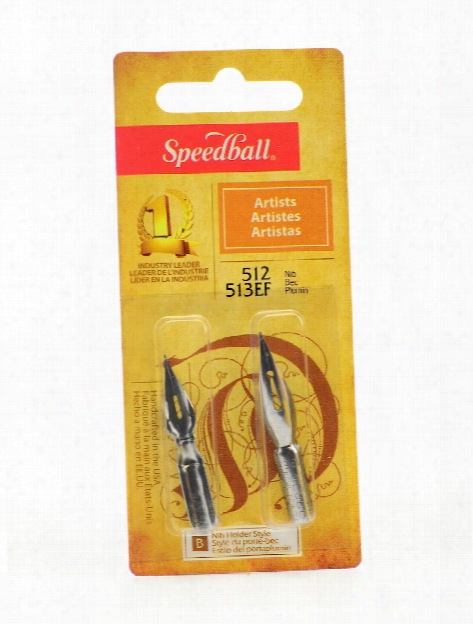 Assorted Hunt Artists' Pen Nibs No. 102 And No. 108 Pack Of 2