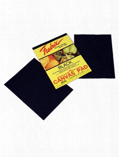 Black Canvas Pads 9 In. X 12 In. 10 Sheets