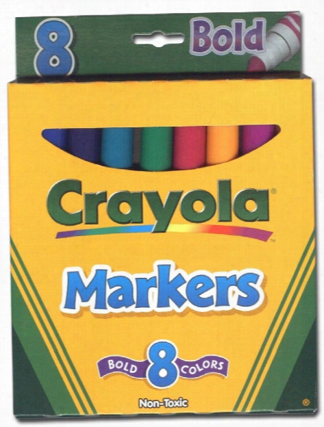 Broad Line Markers - Bold 8 Count Set Of 8