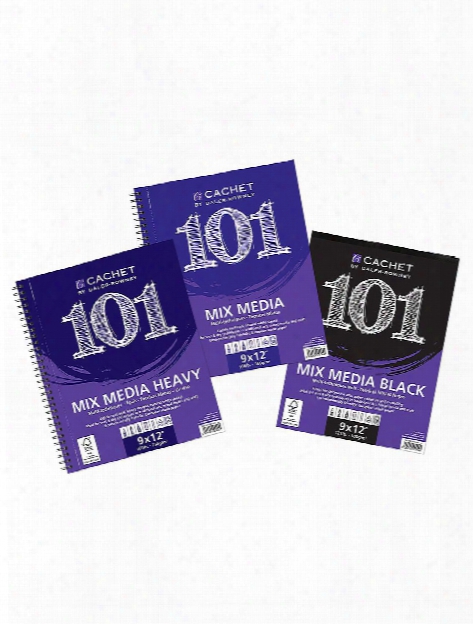 Cachet 101 Mixed Media Pads Spiral 7 In. X 10 In. 60 Pages