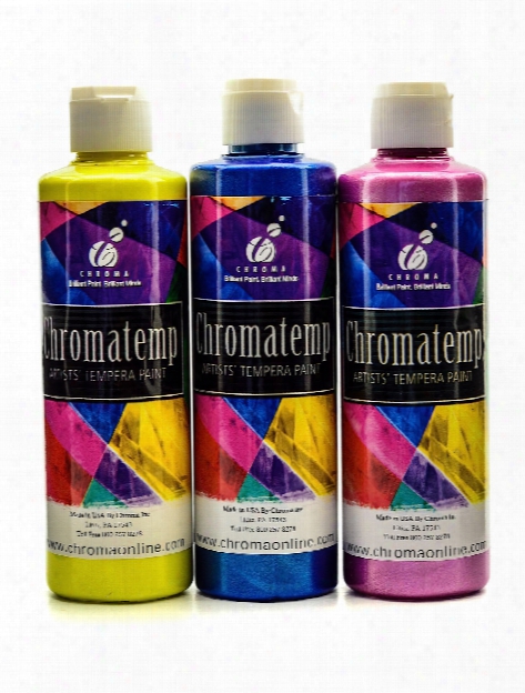 Chromatemp Pearlescent Tempera Paint Yellow 500 Ml