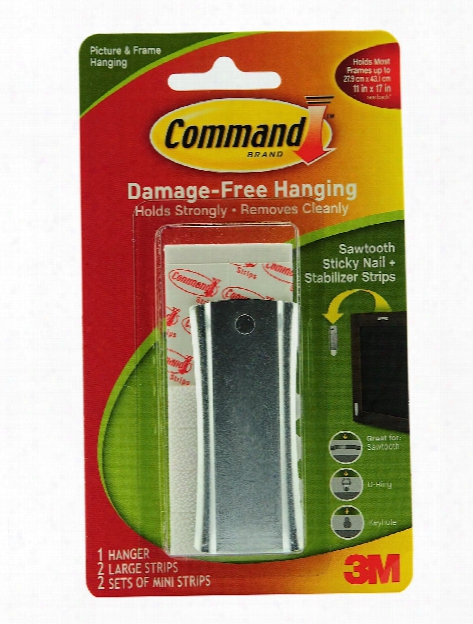 Command Sticky Nail Sawtooth Hanger Each