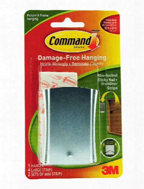 Command Sticky Nail Wire-backed Metal Hanger Each