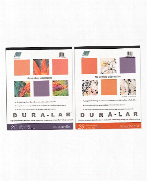 Dura-lar Acetate Alternative Pads Clear 9 In. X 12 In.