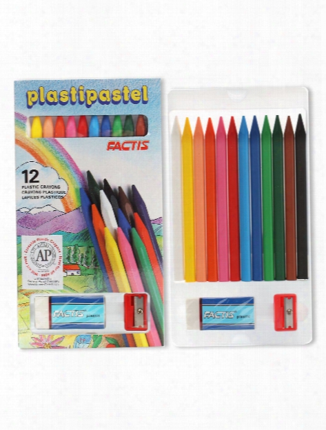 Factis Plasti-pastels - 12 Color Set Each