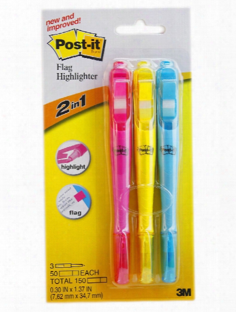 Flag Highlighters Pack Of 3