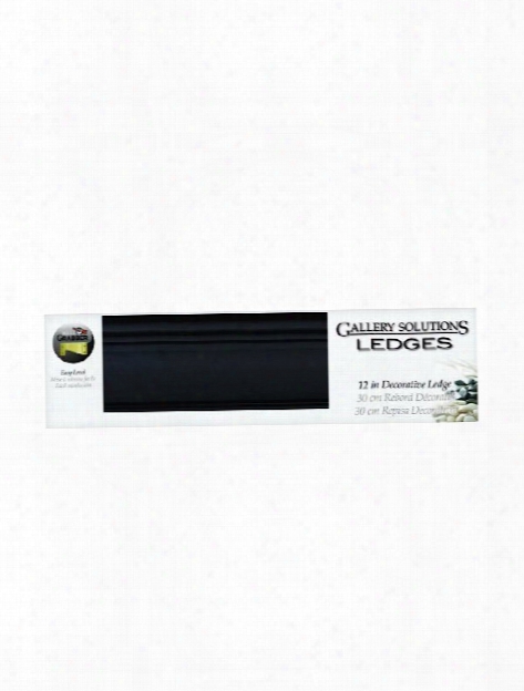 Gallery Solutions Ledges Black 24 In. Gallery