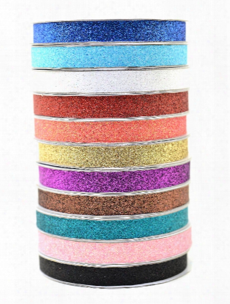 Glitter Tape 3 8 In. Chestnut 3 Yd. Spool