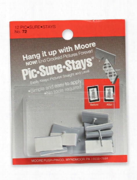 Household Hardware Pic-sure-stay 12 Pack Pack Of 12 No. 72