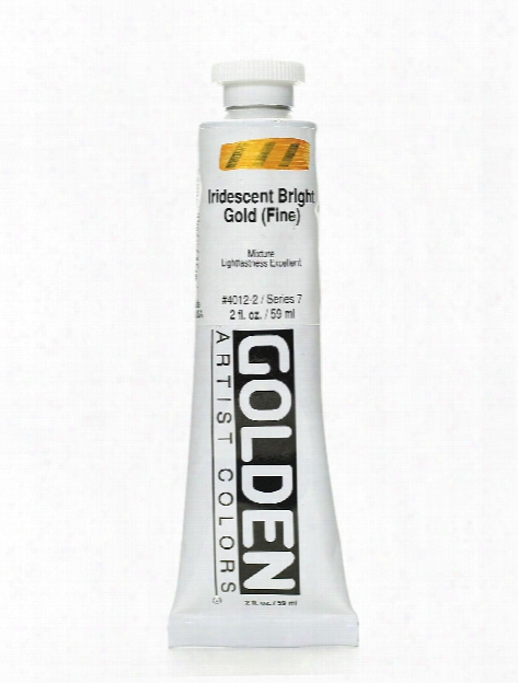 Iridescent And Interference Acrylics Iridescent Gold Deep Fine 32 Oz.