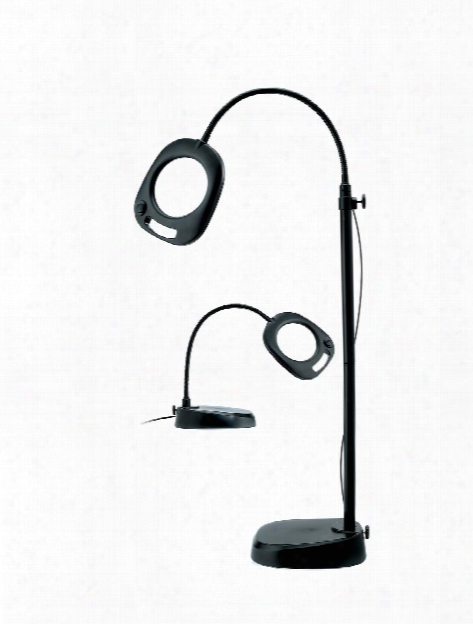 Led Floor Table Mag Light Black