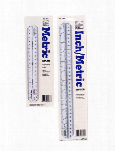 Metric Opaque Ruler 12 In.