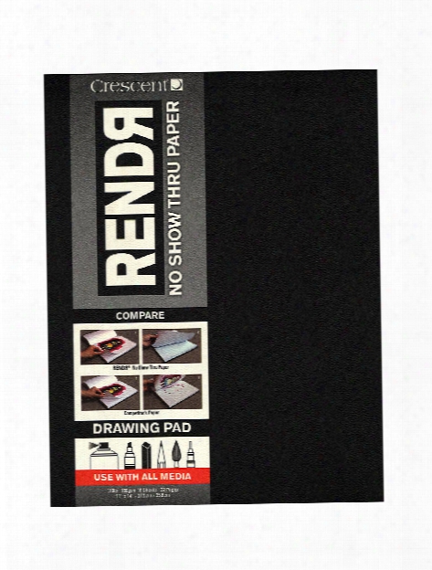 Rendr No Show Thru Drawing Pad 11 In. X 14 In. Tapebound Pad Of 16 Sheets