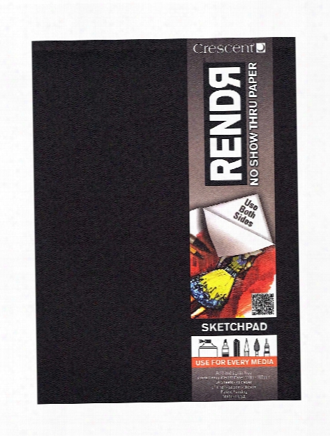 Rendr No Show Thru Hardbound Sketchbook 5 1 2 In. X 8 1 2 In. Hardbound Sketchbook Of 48 Sheets