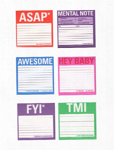 Sticky Note Pads Omg 3 In. X 3 In. 100 Sheets