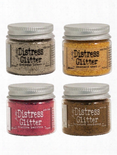 Tim Holtz Distress Glitter Clear Rock Candy 3 Oz. Jar