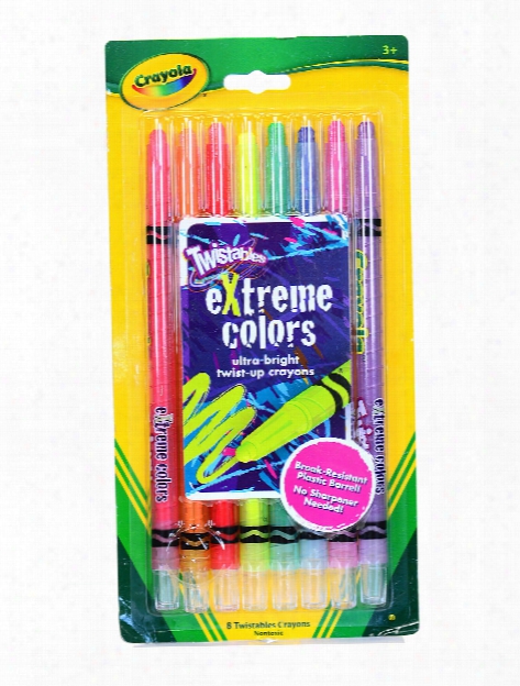 Twistables Extreme Color Crayons Pack Of 8