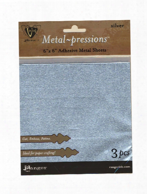 Vintaj Metal-pressions Metal Sheets 6 In. X 6 In. Gentle Pack Of 3