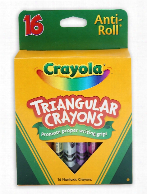 Washable Triangular Crayons Box Of 8