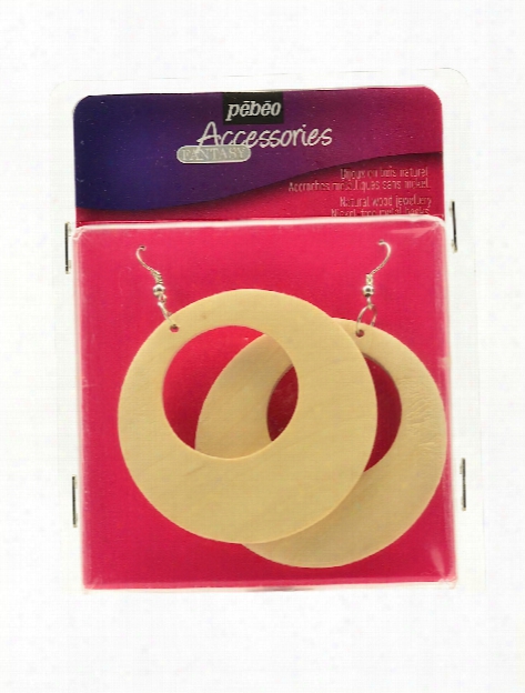 Wood Earrings 1 Pair