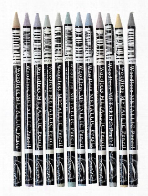 Woodless Graphige Drawing Pencil Sets Set Of 12 Metallics