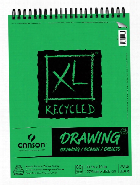 Xl Recycled Drawing Pads 9 In. X 12 In. Pad Of 60 Sheets Wire B Ound Top