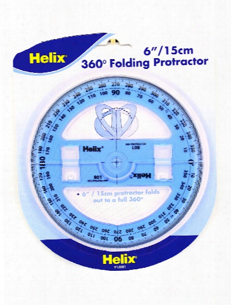 360 Folding Protractor 6" Each
