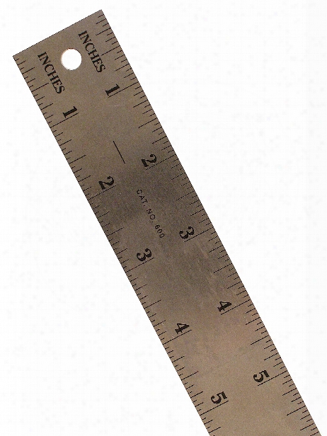 600 Series Stainless Steel Ruler 18 In.