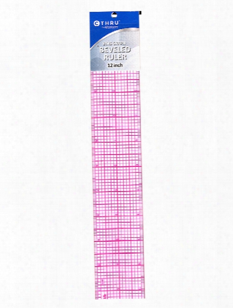 8ths Graph Beveled Transparent Rulers 1 In. X 6 In.