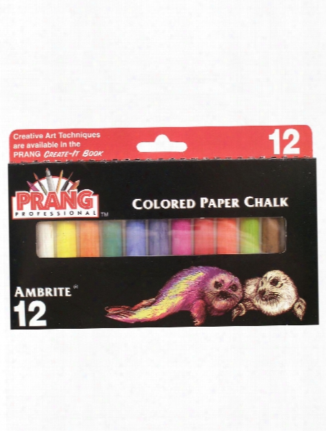 Ambrite Colored Paper Chalk Box Of 12