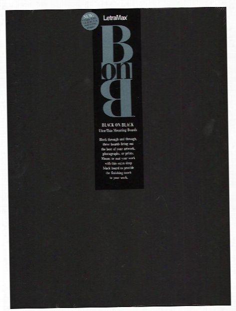 Black On Black Board 11 In. X 14 In. Pack Of 25