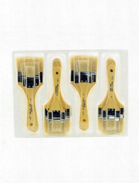 Bristle Hair Large Area Brushes - Classroom Value Pack Pack Of 12