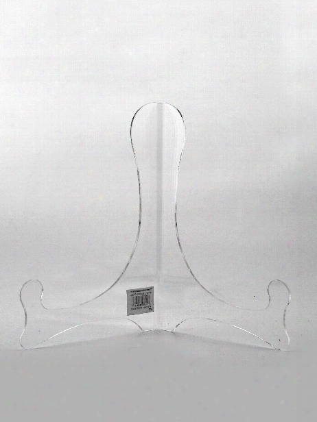 Classic Clear Acrylic Hingeless Plate Stands 6 In. Each