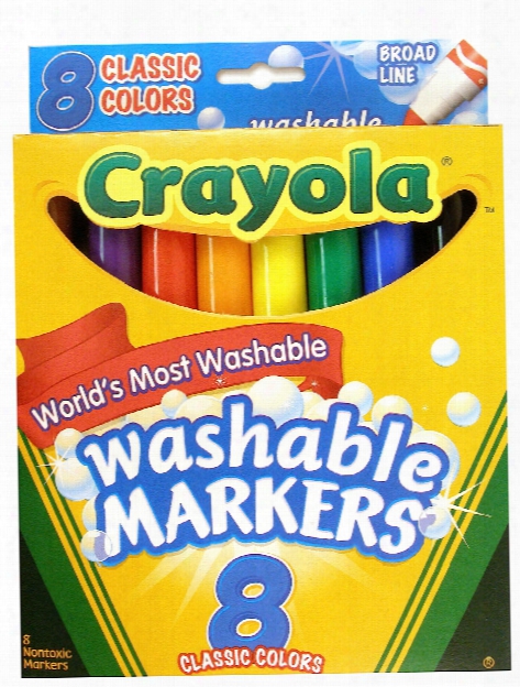 Classic Color Ultra-clean Washable Markers Wedge Tip Pack Of 8