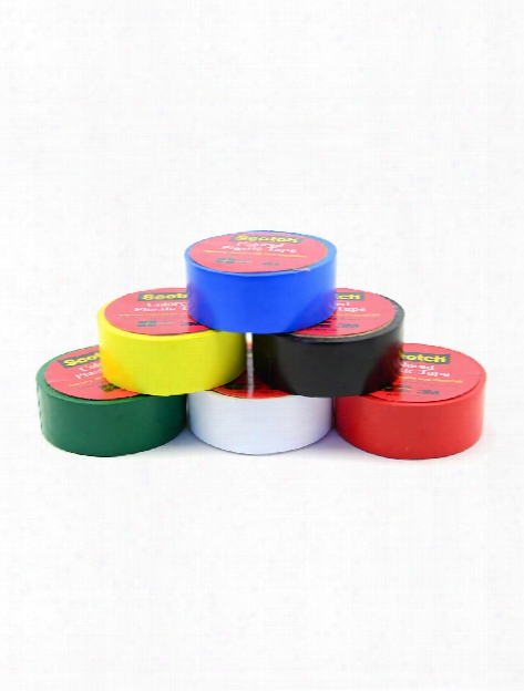 Colored Plastic Tape Yellow 3 4 In.