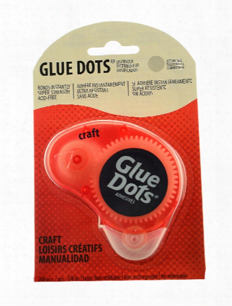 Craft Dot N' Go Adhesive Dispenser Roll Of 200 3 8 In. Dots