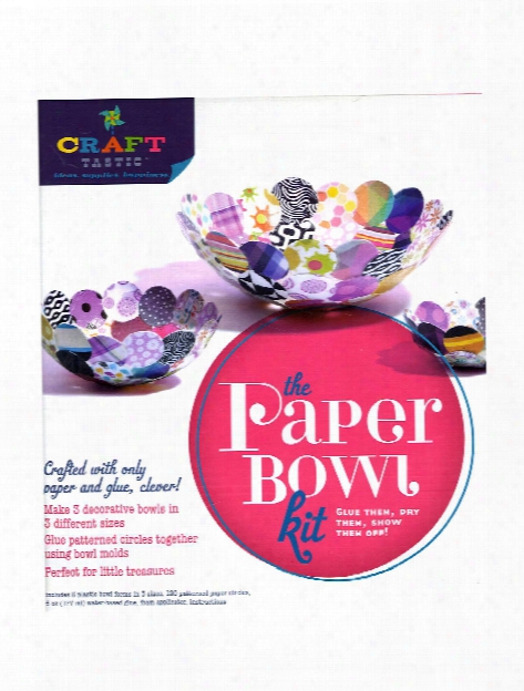 Craft-tastic Paper Bowl Kit Each Each
