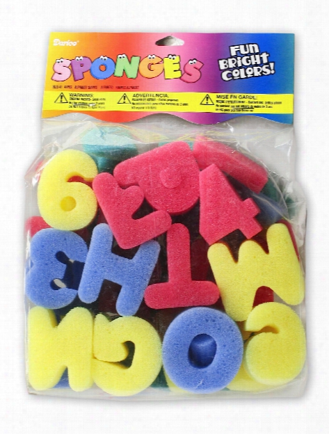 Creativity Street Sponge Letters 3 In. P Ack Of 26