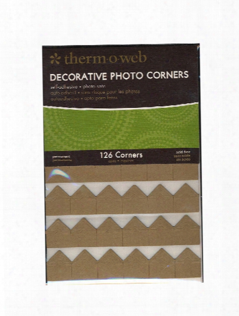 Decorative Photo Corners Black Pack Of 126