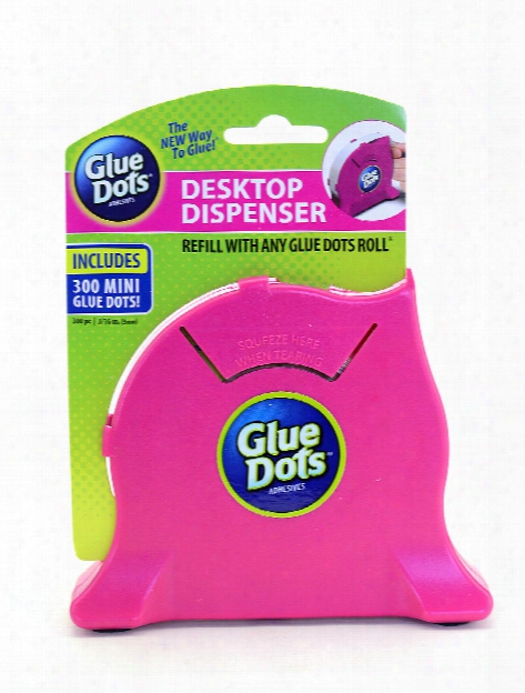 Desktop Dispenser Pink Each