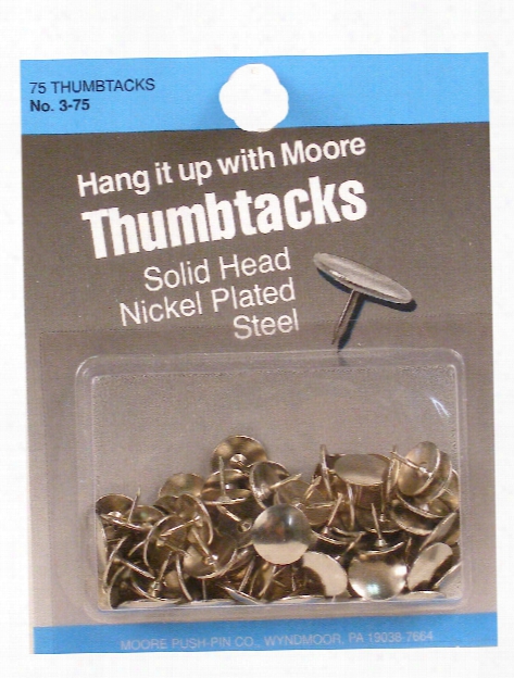 Economy Decorative Thumb Tacks Red Pack Of 60