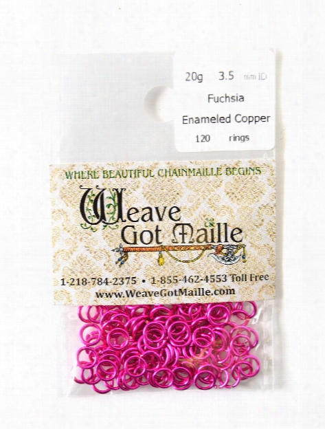 Enameled Copper Jump Rings 18 G, 6 Mm Amethyst 45 Pieces