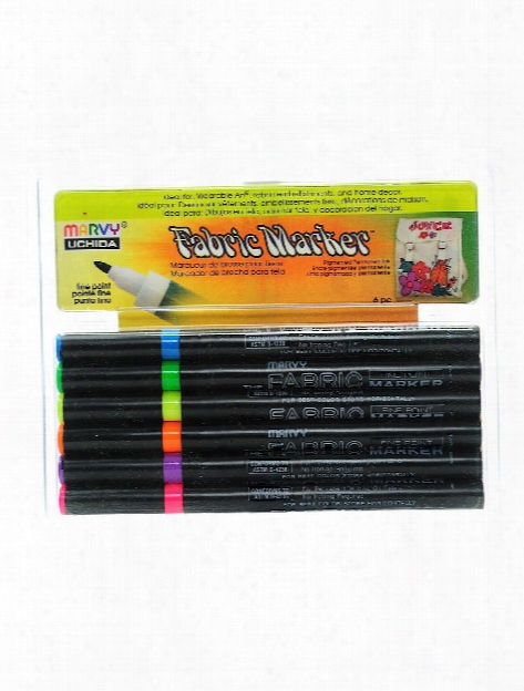 Fabric Markers Sets Fluorescent Set Of 6