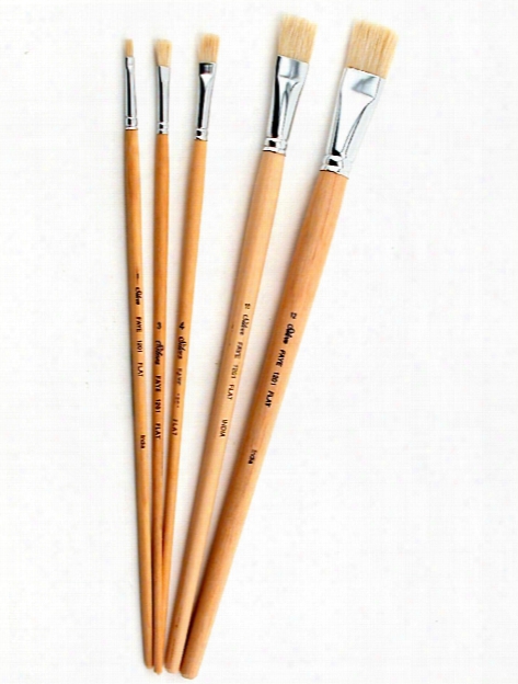 Faye Series White Chinese Bristle Brushes 1 Bright