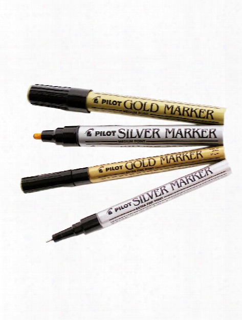 Gold And Silver Markers Silver Medium