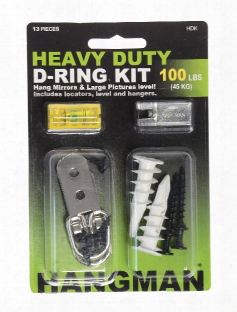 Heavy Duty D-ring Hanging Kit Each