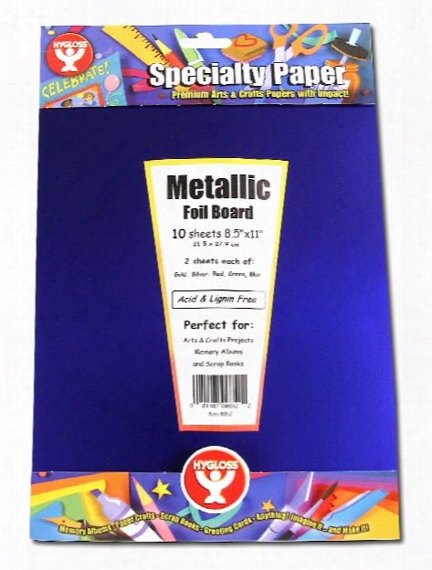 Metallic Foil Board Gold And Silver 8 1 2 In. X 11 In.