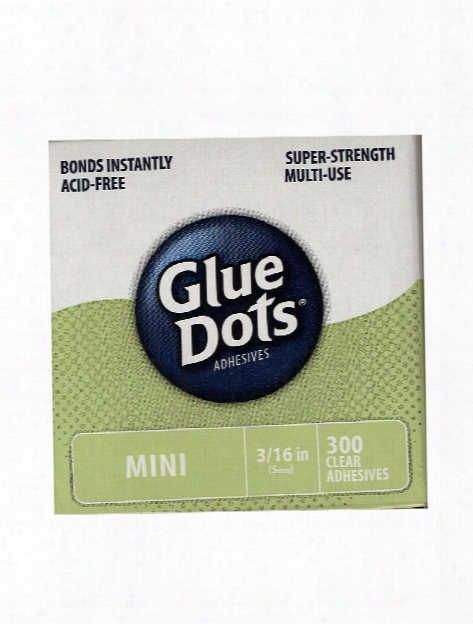 Mini Adhesive Dots 3 16 In. Roll Of 300